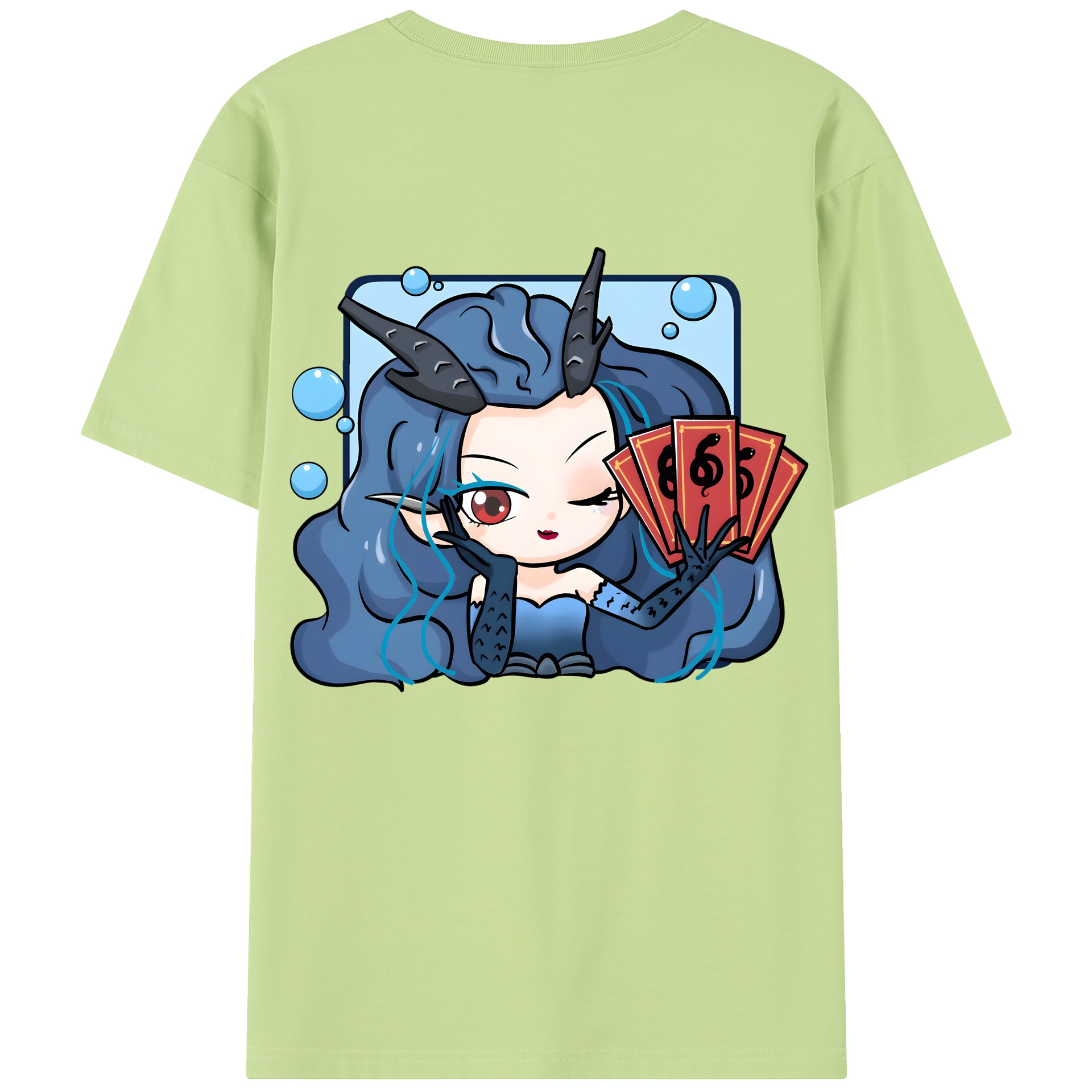 （画像用） Ne Zha 2 ナタ 魔童の大暴れ 綿100％半袖Tシャツ（背面プリント）